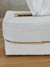 Load image into Gallery viewer, Hand Beaded Large Tissue Box
