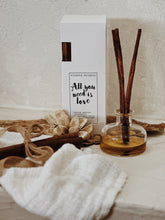 Load image into Gallery viewer, ALL YOU NEED IS LOVE - (Frangipani) CINNAMON STICK DIFFUSER - 145ML
