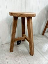 Load image into Gallery viewer, Mini Mia | Vintage Teak stool-Natural
