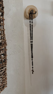 Wooden Rosary Beads - Black