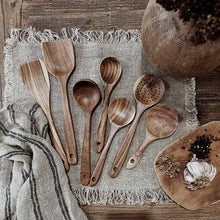 Load image into Gallery viewer, Wooden Acacia Utensils 7 Set
