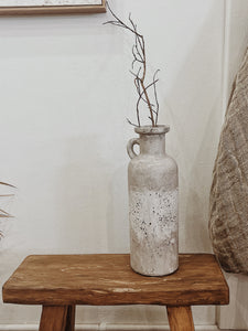 Handcrafted Concrete Bottle Vase