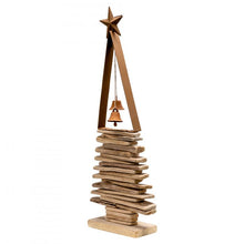 Load image into Gallery viewer, Iron/Wood Xmas Tree w Bells
