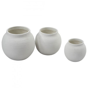 Piato Planter Pot/Vase White Matt