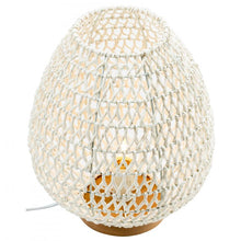 Load image into Gallery viewer, Capri Natural Woven Table Lamp - White
