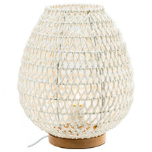 Load image into Gallery viewer, Capri Natural Woven Table Lamp - White
