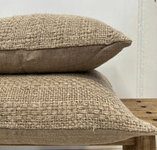 Load image into Gallery viewer, Cable Handloomed Natural Cushion Cover 50x50cm
