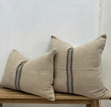 Load image into Gallery viewer, Basics Charcoal Stripe Cushion Cover
