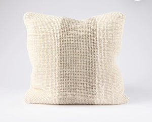 Coco Linen Cushion - Ivory/Natural