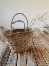 Load image into Gallery viewer, Seagrass French Market Basket/Natural
