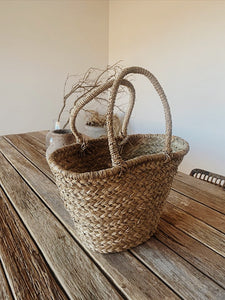 Seagrass French Market Basket/Natural