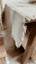 Load image into Gallery viewer, Alder Handloomed Linen Table Runner with Fringe
