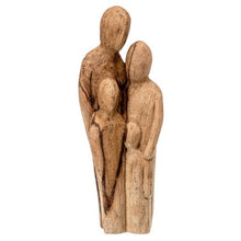 Load image into Gallery viewer, Wooden Carved Family - Natural
