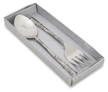 Load image into Gallery viewer, Set Of 2 Classic Stainless Steel Salad Servers - Silver
