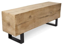 Load image into Gallery viewer, Woodland Indoor/Outdoor Faux Wood Bench

