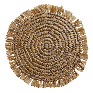 Fringe Natural Placemat Round