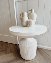Load image into Gallery viewer, Lahaina Faux Concrete Side Table. (Coconut white)
