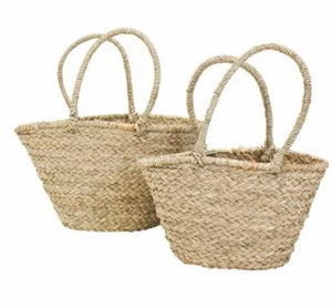 Seagrass French Market Basket/Natural