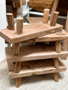 Rectangle teak recycled risers