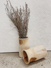 Load image into Gallery viewer, Natural Teak trunk Pot/vase
