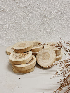 Raw Trunk Coasters (set of 4)