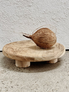 Rustic Round Teak Board, Riser and Display Stand.