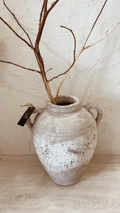 Raw Natural Concrete Handcrafted Urn Vase