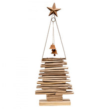 Load image into Gallery viewer, Iron/Wood Xmas Tree w Bells
