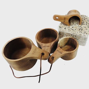 Primitive Wooden Measuring Cups