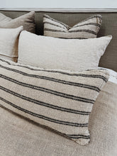 Load image into Gallery viewer, Angaston Handloomed Cushion Cover Black Stripe 40 x 120 cm
