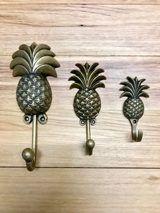 Brass Pineapple Hooks