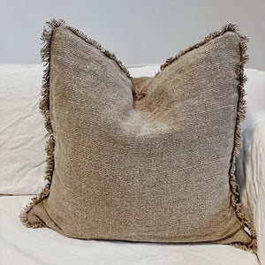 Alder Handloomed Cushion Cover with Fringe