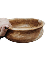 Load image into Gallery viewer, Natural solid handmade Teak wooden bowl
