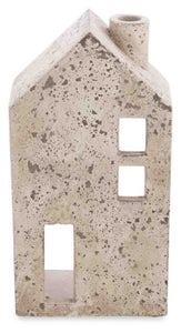 Rectangular Concrete House Candle Holder