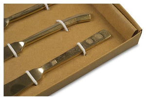 Set of 4 Vintage Brass Knifes
