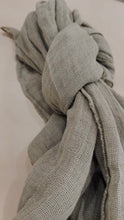 Load image into Gallery viewer, Skye Mesh Linen Large Scarf Natural
