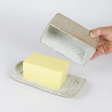 Load image into Gallery viewer, BUTTER DISH-STONEWARE

