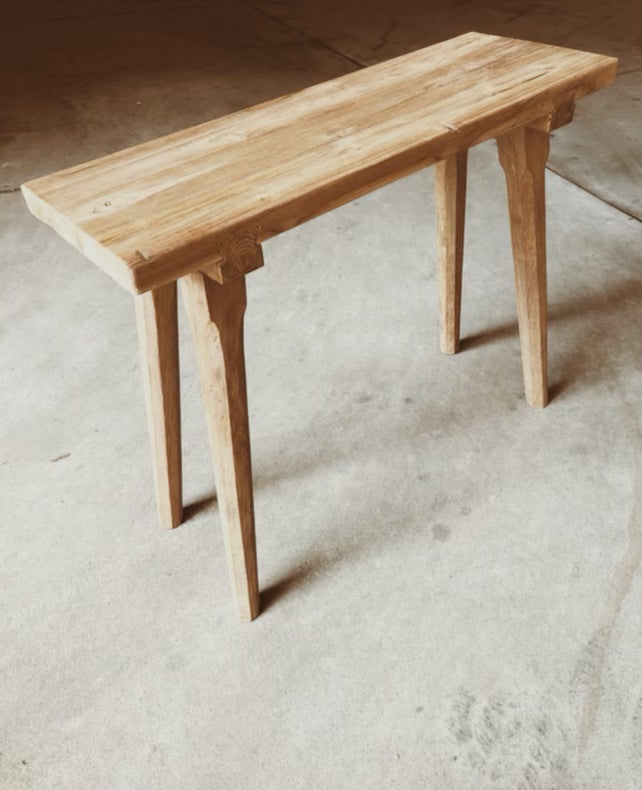Rustic Recycled Teak Hallway Console