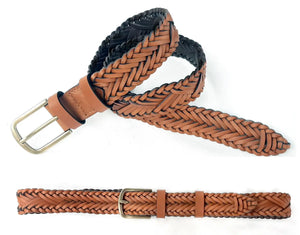 Woven Belt  Made in India 35mm – Tan