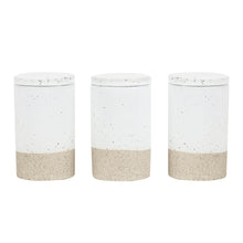 Load image into Gallery viewer, STONEWARE SPICE JARS SET OF 3
