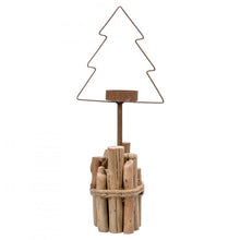 Load image into Gallery viewer, Christmas Tree Tea Light Holder
