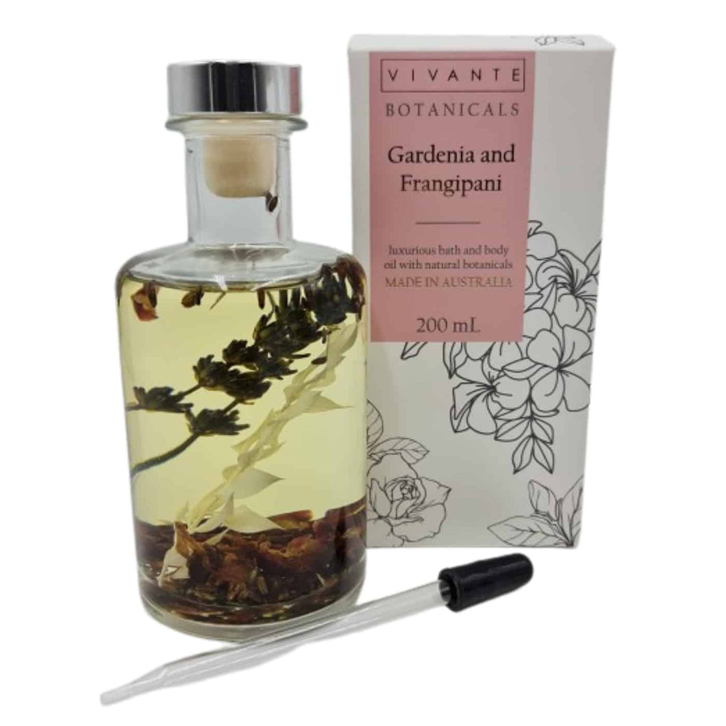 Gardenia and Frangipani Bath and Body Oil 200g