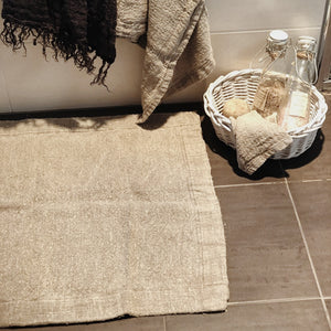 Alder Handloomed Linen Bath Mat