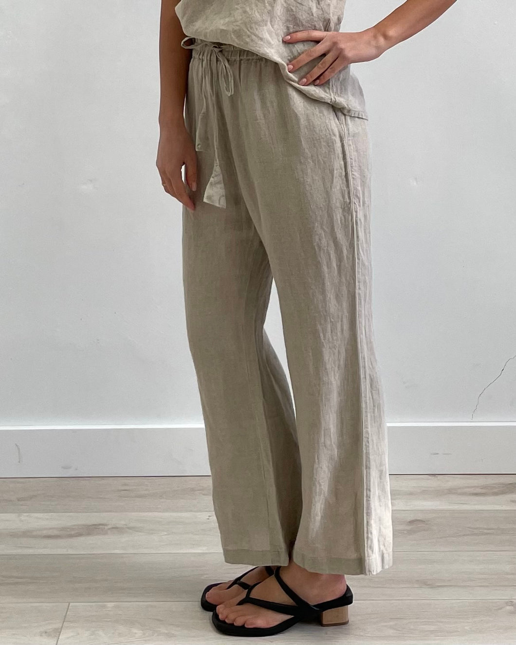 Alessa Linen Pants- Natural