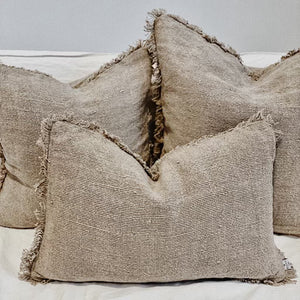 Alder Handloomed Cushion Cover with Fringe